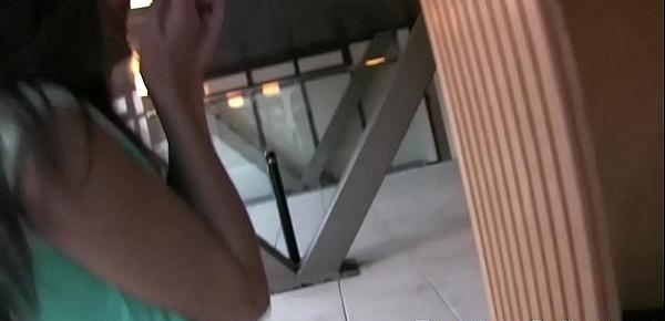  Teen sucks in elevator
